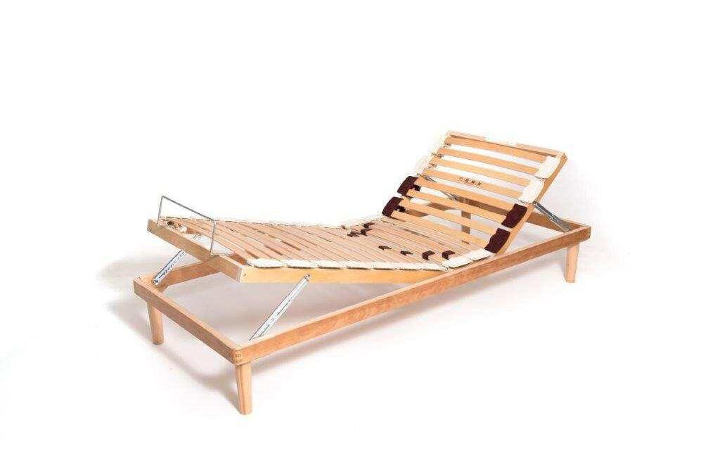 Rete a Doghe Tutto Legno Lusso Snodata Manuale senza Gambe